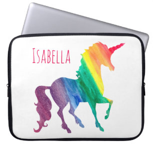 Funda Para Portátil Los niños refrescan unicornio colorido del arco