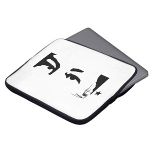 Funda Para Portátil Los ojos y la firma de Hugo Chavez