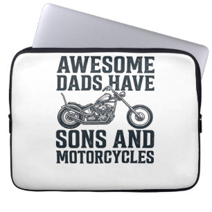 Funda Para Portátil Los papás increíbles tienen hijos y motocicletas D
