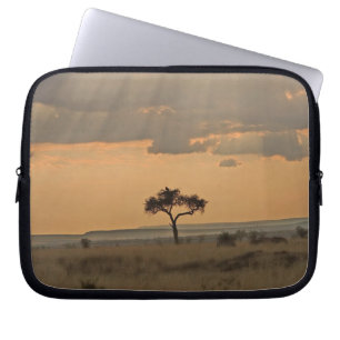 Funda Para Portátil Los rayos del sol láser a través de la tarde