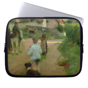 Funda Para Portátil Los rezagados, 1888 (aceite en lona)