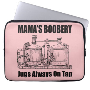 Funda Para Portátil Los Saltos de Boobery de mamá siempre en el tapete