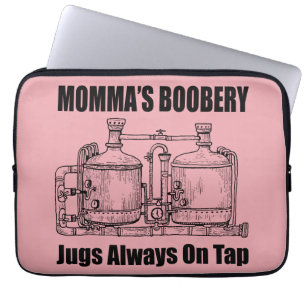 Funda Para Portátil Los saltos de boobery de mamá siempre en juego