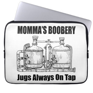 Funda Para Portátil Los saltos de boobery de mamá siempre en juego