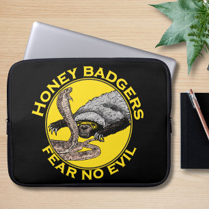 Funda Para Portátil Los tejones mieleros no temen a nada.