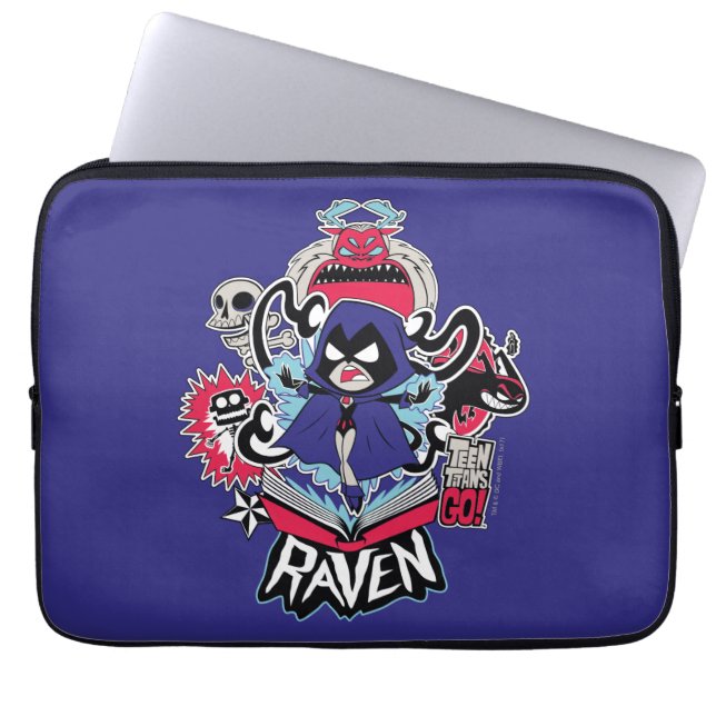 Funda Para Portátil ¡Los titanes adolescentes se van! | Gráfica Raven  (Frente)
