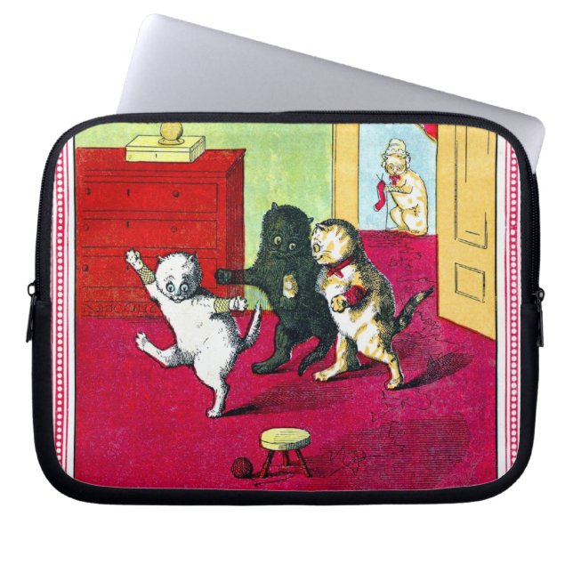 Funda Para Portátil Los Tres Pequeños Gatitos (Frente)