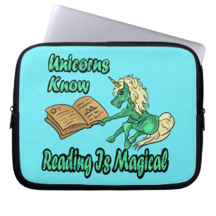 Funda Para Portátil Los Unicornios Saben Que Leer Es Una Manga De Libr