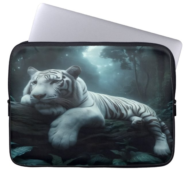 Funda Para Portátil Lounding White Bangle Laptop Sleeve (Frente)