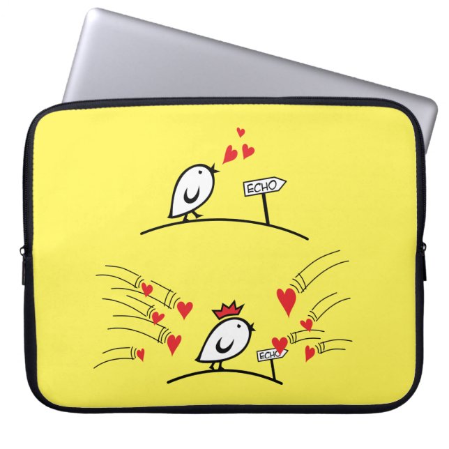 Funda Para Portátil LOVE ECHO - Comic Birds Tweetlercools 1 (Frente)