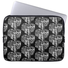 Funda Para Portátil Love Joy Inspiration Words Valentine Day