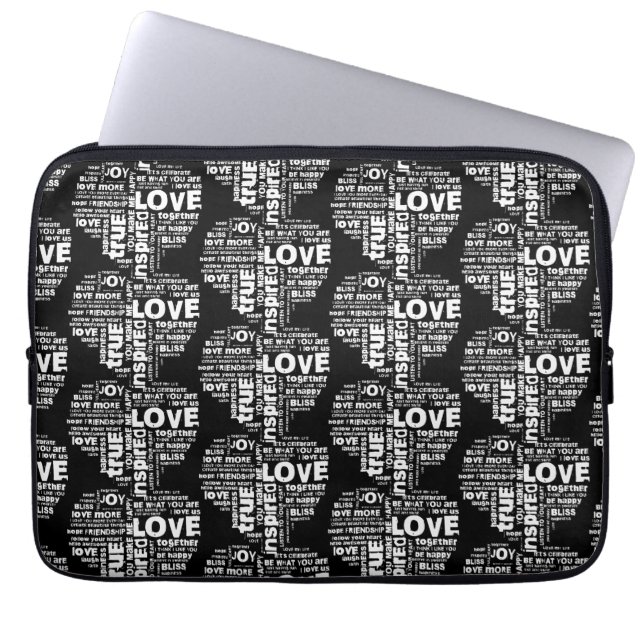Funda Para Portátil Love Joy Inspiration Words Valentine Day (Frente)