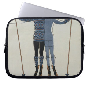 Funda Para Portátil <Lovers in the Snow> por Jorte Barbier