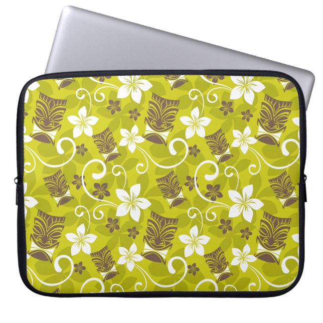 FUNDA PARA PORTÁTIL LUAU TIKI PATTERN (Frente)