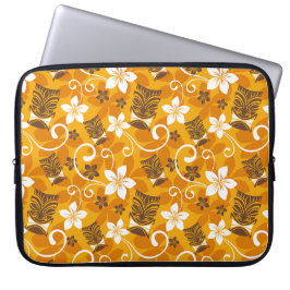 FUNDA PARA PORTÁTIL LUAU TIKI PATTERN (NARANJA)