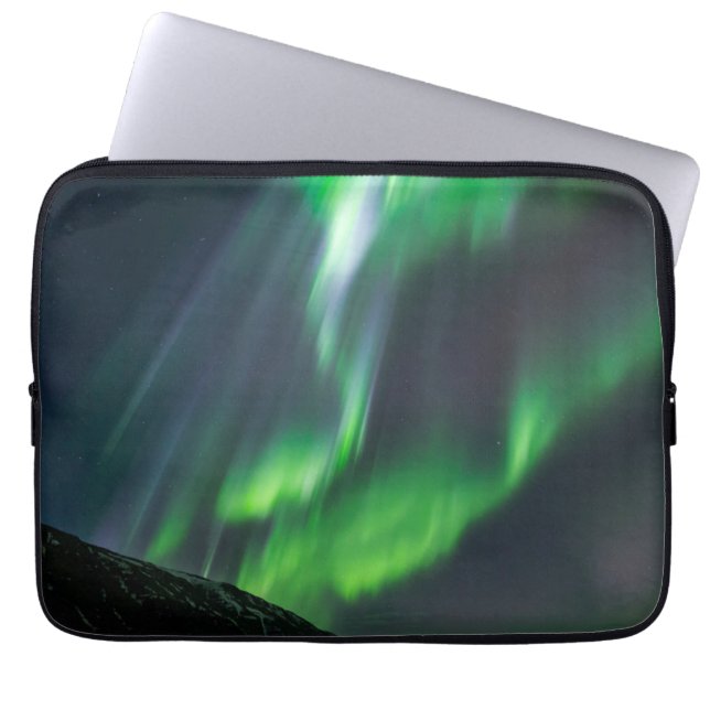 Funda Para Portátil Luces boreales brillantes | Islandia septentrional (Frente)