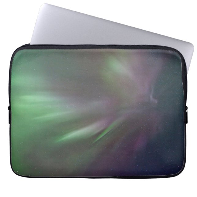 Funda Para Portátil Luces boreales | Caballo blanco, Yukón (Frente)