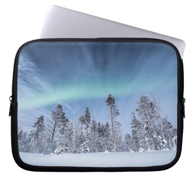 Funda Para Portátil Luces del Norte de Noruega (Frente)