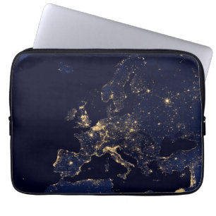 Funda Para Portátil Luces En Varias Ciudades Europeas Y Nórdicas.