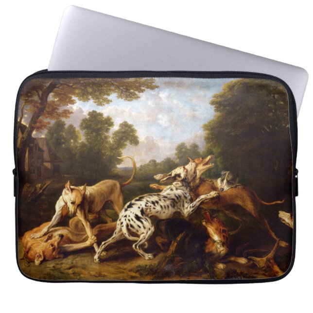Funda Para Portátil Lucha contra los perros (por Frans Snyders) (Frente)