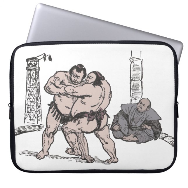 Funda Para Portátil Luchadores del sumo (Frente)