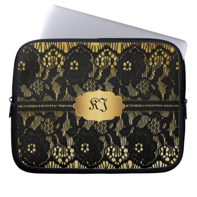 Funda Para Portátil Lugar negro falso de PixDezines (Frente)