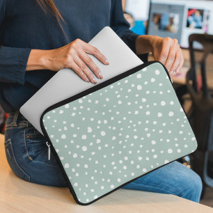 Funda Para Portátil Lugares verdes de Dalmacia, puntos dálmatas, punta