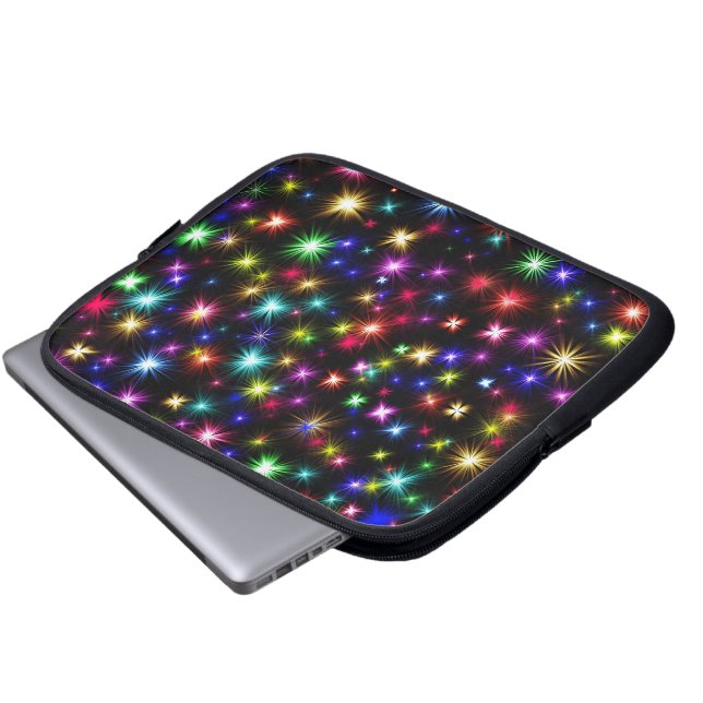 Funda Para Portátil Luminosas espumas arcoiris, estrellas y fuegos art (Inferior anverso)