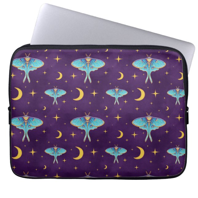 Funda Para Portátil Luna Celestial Luna Luna Luna de Luna y Estrellas  (Frente)