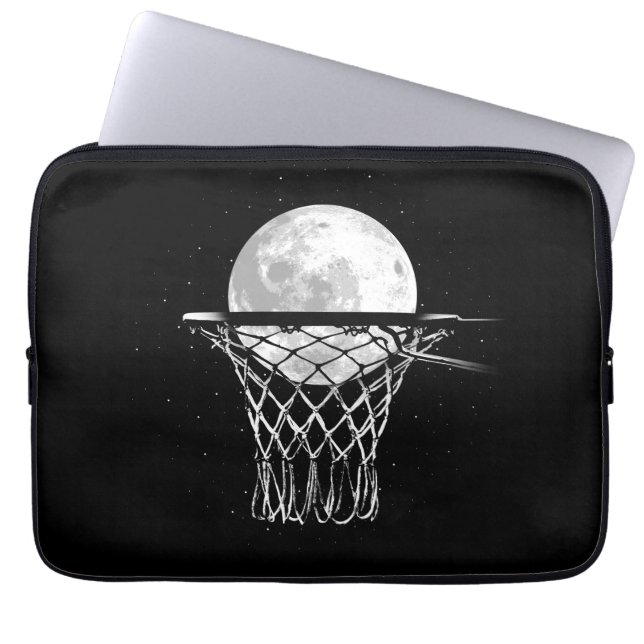 Funda Para Portátil Luna de Baloncesto (Frente)