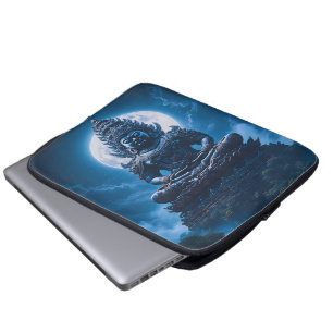 Funda Para Portátil Luna del Guardián Silencioso