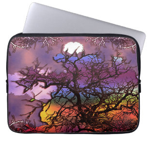 Funda Para Portátil Luna en los árboles......