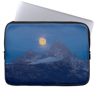 Funda Para Portátil Luna Llena Creciente Grand Teton Driggs, Idaho