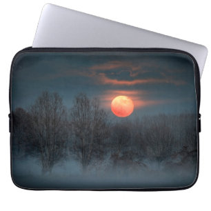 Funda Para Portátil Luna Llena Noviembre en Scalenghe, Italia