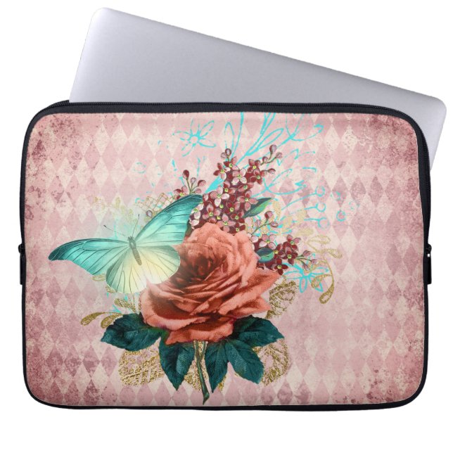 Funda Para Portátil Luna Moth Bouquet (Frente)