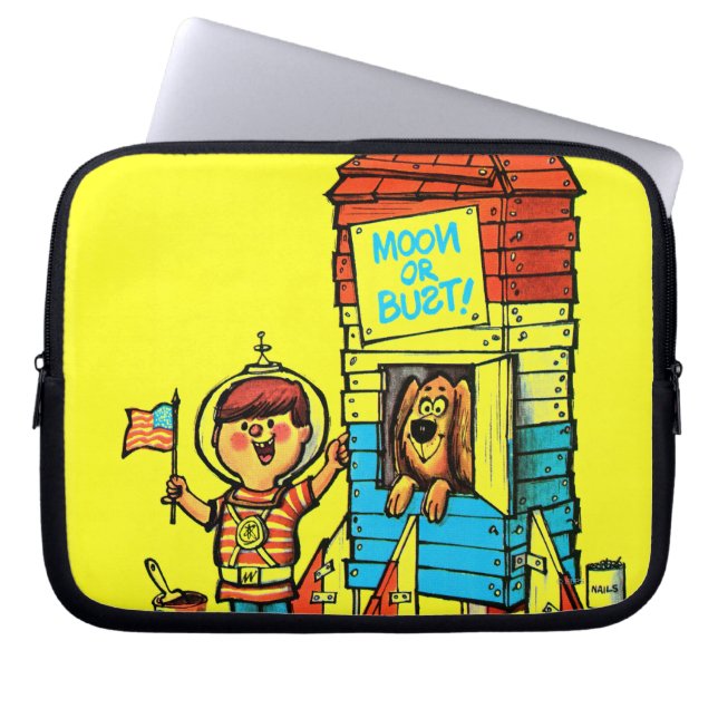 Funda Para Portátil ¡Luna o busto! (Frente)