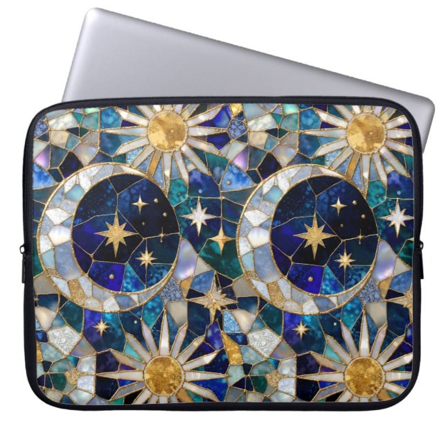 Funda para portátil Luna Sol Vidrio Emplomado (Frente)