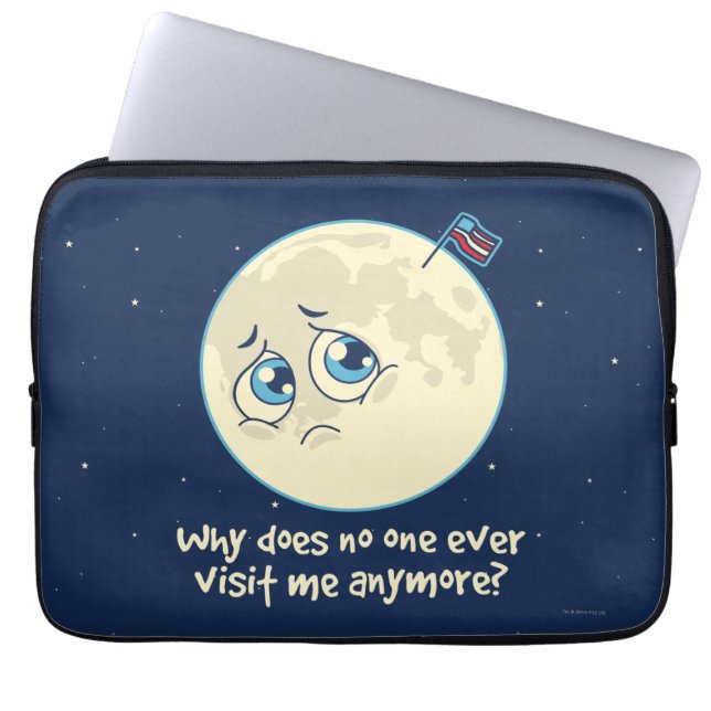 Funda Para Portátil Luna triste (Frente)
