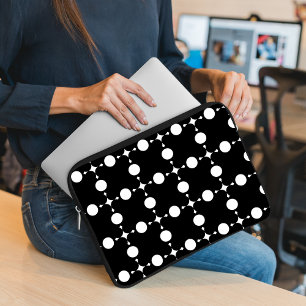Funda Para Portátil Lunares Blancos, Patrón de Lunares, Lunares, Punte