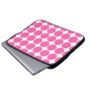 Funda Para Portátil Lunares de las rosas fuertes del diseño de la