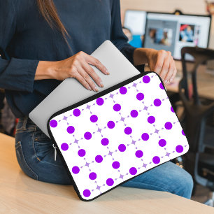 Funda Para Portátil Lunares Morados, Patrón de Lunares, Lunares, Punte