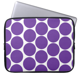 FUNDA PARA PORTÁTIL LUNARES PÚRPURAS MODERNOS FEMENINOS