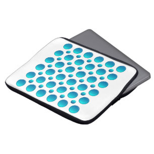 Funda Para Portátil lunares verde azulados abstractos