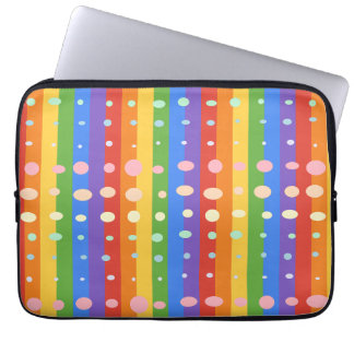 FUNDA PARA PORTÁTIL LUNARIS PUNTOS RAYAS
