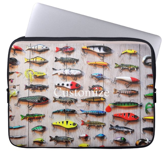 Funda Para Portátil Lures Thunder_Cove de pesca clásica (Frente)