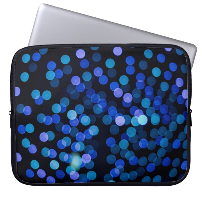 Funda Para Portátil Luz azul de bokeh (Frente)