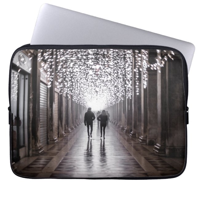 Funda Para Portátil Luz, sombras y simetría - sepia (Frente)