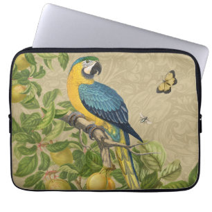 Funda Para Portátil Macaw Blue Yellow Tropical Jungle Antigüedad