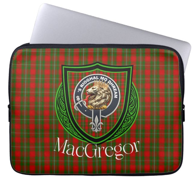 Funda Para Portátil MacGregor Scottish Clan Tartan and Crest (Frente)
