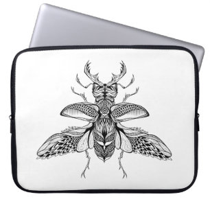 Funda Para Portátil Macho-Escarabajo psicodélico inspirado